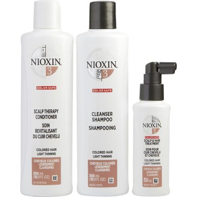 Set-3 Piece Maintenance Kit System 3 With Cleanser 10.1 Oz & Scalp Therapy 10.1 Oz & Scalp Treatment 3.38 Oz (Packaging May Vary) - Nioxin By Nioxin