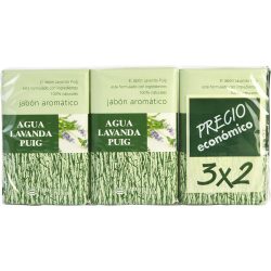 Set Of 2 Soaps Plus 1 Free And Each Is 4.4 Oz - Agua Lavanda Puig By Antonio Puig