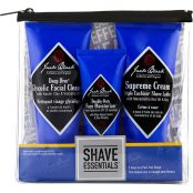 Shave Essentials Set: Deep Dive 3 Oz + Supreme Cream Triple Cushion Shave Lather 2.6 Oz + Double-Duty Face Moisturizer Spf 20 1.5 Oz--3 Pcs - Jack Black By Jack Black