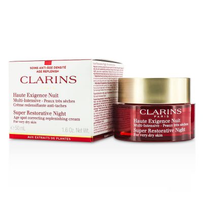 Super Restorative Night Age Spot Correcting Replenishing Cream - For Very Dry Skin  --50Ml/1.6Oz - Clarins By Clarins