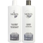 System 2 Scalp Therapy Conditioner And Cleanser Shampoo For Natural Hair With Progressed Thinning Liter Duo - Nioxin By Nioxin