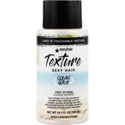 Texture Sexy Hair Clean Wave Sulfate Free Texturizing Shampoo 10.1 Oz - Sexy Hair By Sexy Hair Concepts