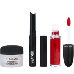 Travel Exclusive Lip Kit Red: Lip Scubtious - Candied Nectar + Prep + Prime Lip + Retro Matte Liquid Lipcolour - #Feels So Grand --3Ct - Mac By Make-Up Artist Cosmetics